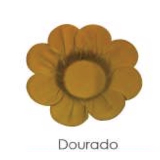 50 Forminhas Para Festa Flor Margarida Dourada