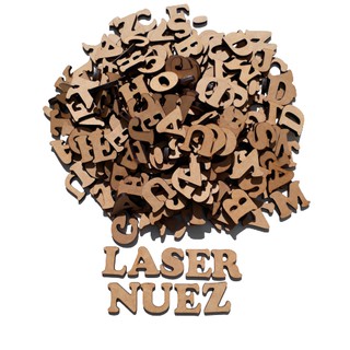 kit 4 alfabeto- 104 letras mdf 3 mm letras 3 cm altura em Oferta na Shopee