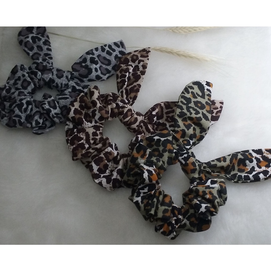 Scrunchie com Orelhinha (Animal Print)