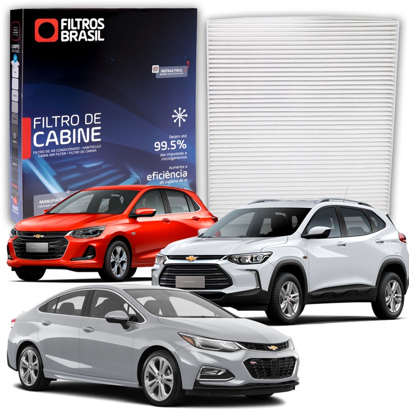 Filtro da Cabine Ar Condicionado Chevrolet Camaro Fifty Cruze Onix Tracker Plus Turbo Premier em Oferta na Shopee