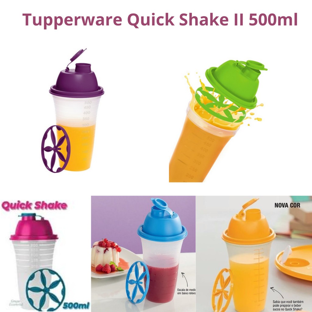 TUPPERWARE QUICK SHAKE II 500ML | Shopee Brasil