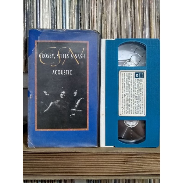 Fita VHS Crosby Stills Nash Acoustic 1991