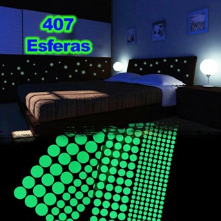 407 Img Adesivos Fosforescentes Brilham no Escuro Bolinhas, Esferas, Redondas - Decoração Quarto em Oferta na Shopee