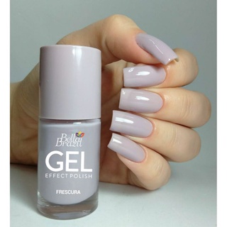Esmalte Unhas tons Nude e Cinza EFEITO GEL Seca rápido longa duração