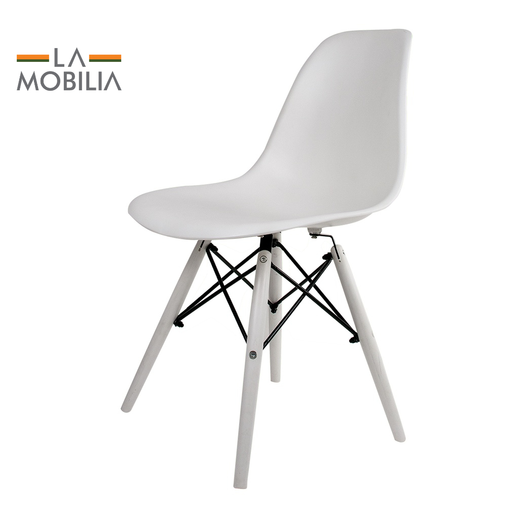 Cadeira Eames  Branca Pés Em Polipropileno Adulto em Oferta na Shopee