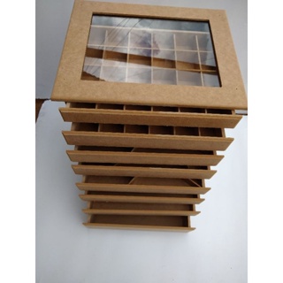 Caixa Comoda Porta Jóias Bijuterias 8 gavetas Mdf em Oferta na Shopee