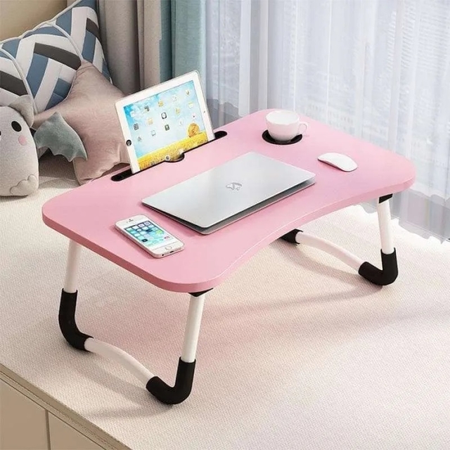 Mesa Portátil De Madeira Dobrável Para Estudo | Shopee Brasil