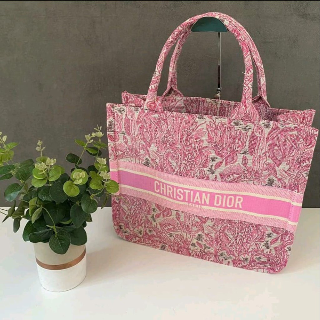 christian dior bag pink tote