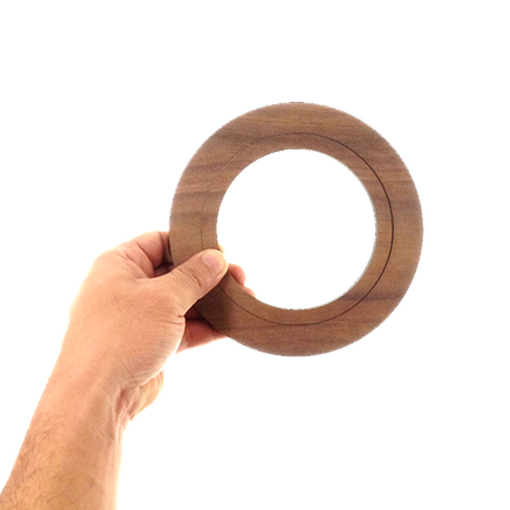 Bastidor premium Madeira Moldura para Bordado Tamanho 16cm