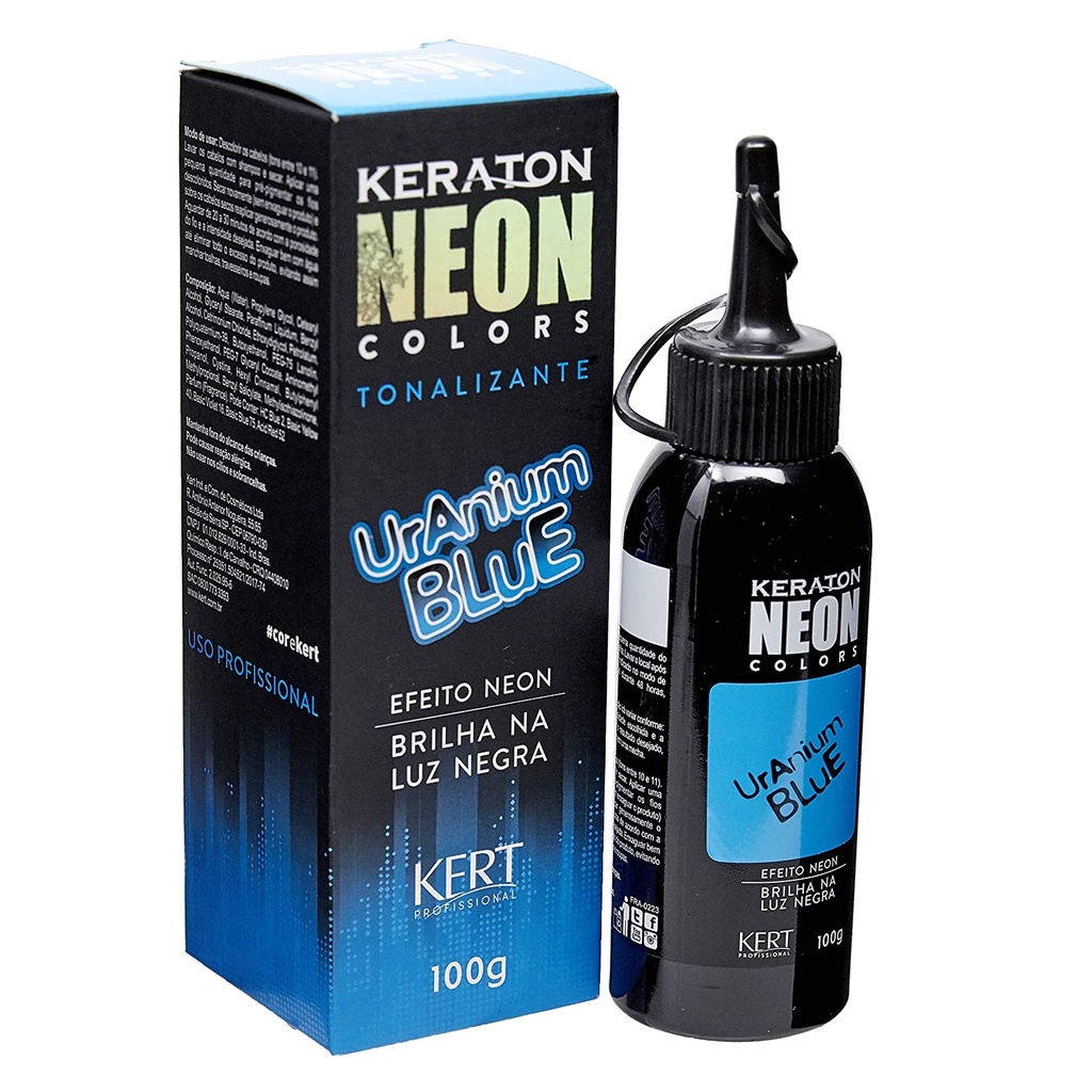 Keraton Tonalizante Neon Color Uranium Blue 100g