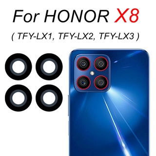 Vidro Da Câmera Traseira Para Honor X8 Tampa De Lente Principal TFY-LX1 LX2 LX3