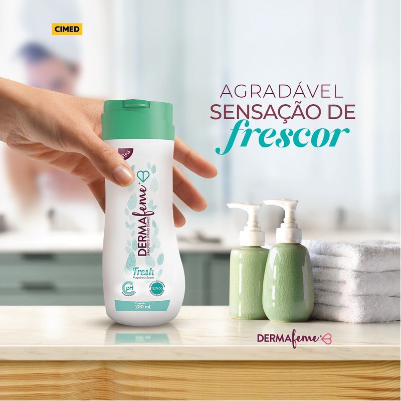 Sabonete Líquido Íntimo - Dermafeme Fresh Kit 2x200mL | Shopee Brasil