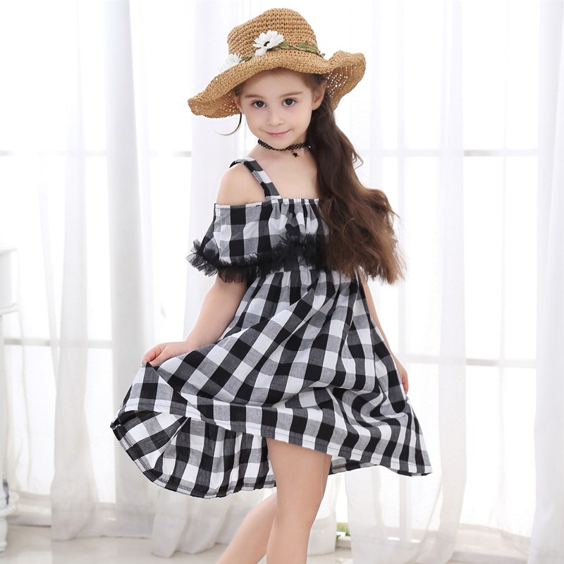 vestido xadrez para menina