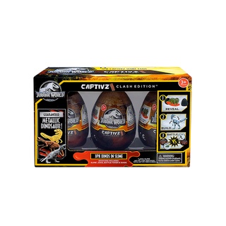 Jurassic World - Dinossauro Surpresa - Kit 3 Ovos Surpresa
