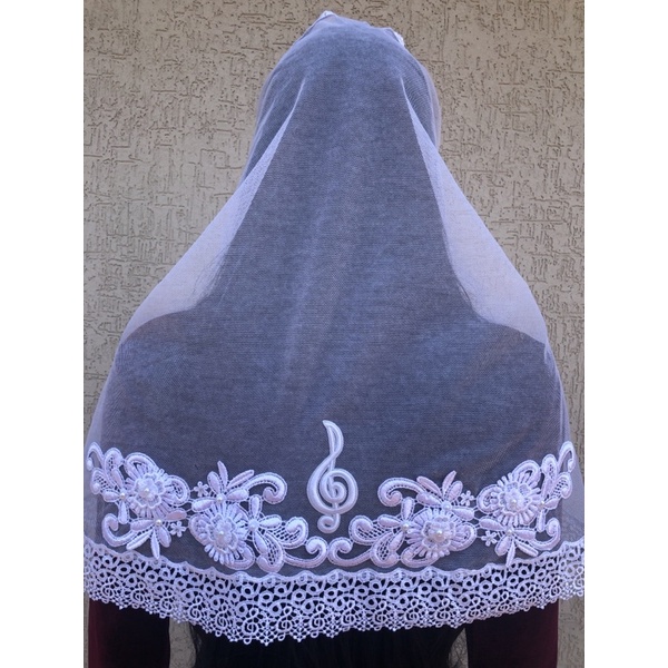 Véu Ccb Izo12 Redondo De Bico Acompanha O Saquinho em Oferta na Shopee