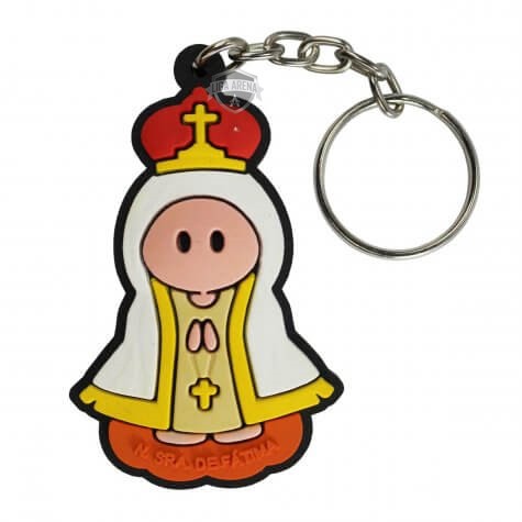 Chaveiro Emborrachado Nossa Senhora De Fátima