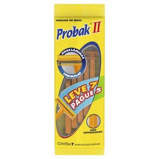 Aparelho de Barbear Gillette Probak II Descartável Leve 7 Pague 5