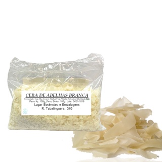 Cera de Abelhas Branca Vegetal 100g- Uso Cosmético em Oferta na Shopee