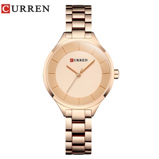 Curren Relógio De Quartzo Feminino À Prova D 'Água Em Aço Inoxidável 9015x em Oferta na Shopee