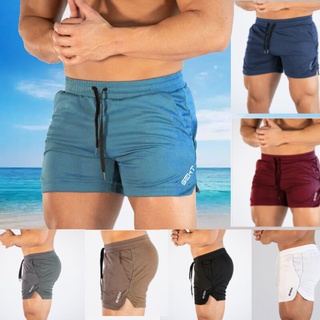 Homens Calções Esportivos Casuais Respiráveis Quick Dry Gym Fitness Exercício De Ginástica De Verão
