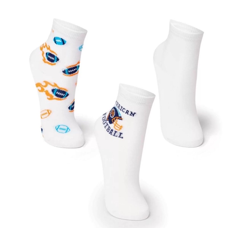 Triplex - Kit com 3 pares de meias infantil para menino PUKET - Veste 28 a 33