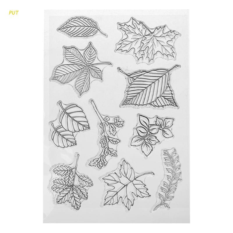 put-leaf-silicone-clear-seal-stamp-diy-scrapbooking-embossing-photo