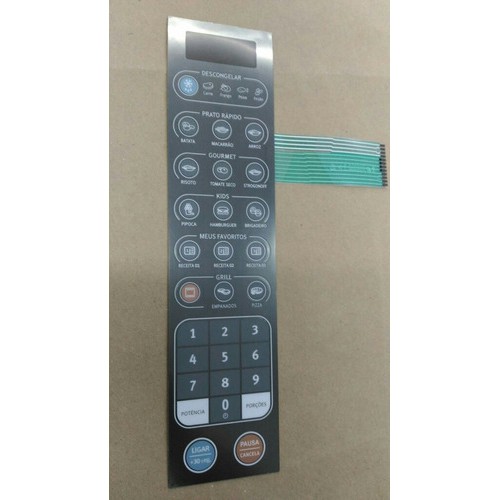Membrana Forno Microondas  Electrolux Mev 41 Preto Espelhado MEV41
