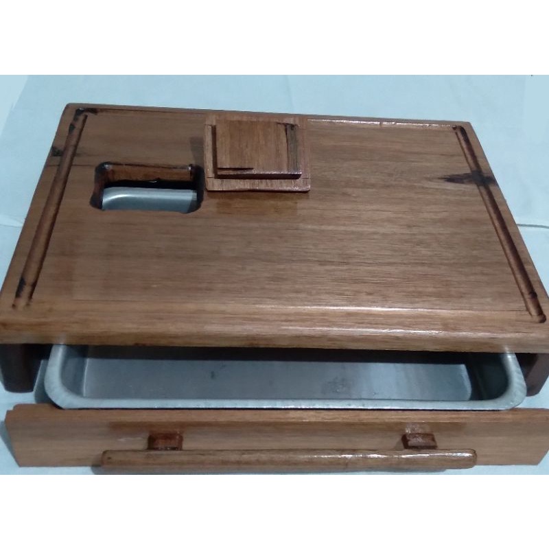 Tábua de Churrasco Inteligente com Gaveta(40cm)