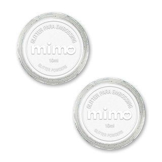 Pó de Embossing Glitterizado Preto e Branco - Mimo - 2 Unids em Oferta na Shopee