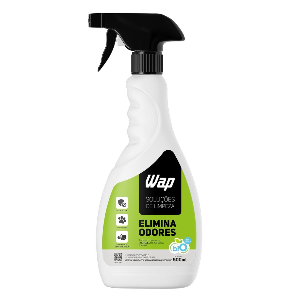 Eliminador De Odores E Limpador de Pegadas Pets Wap Tecnologia Odor Block 500ml Biodegradável