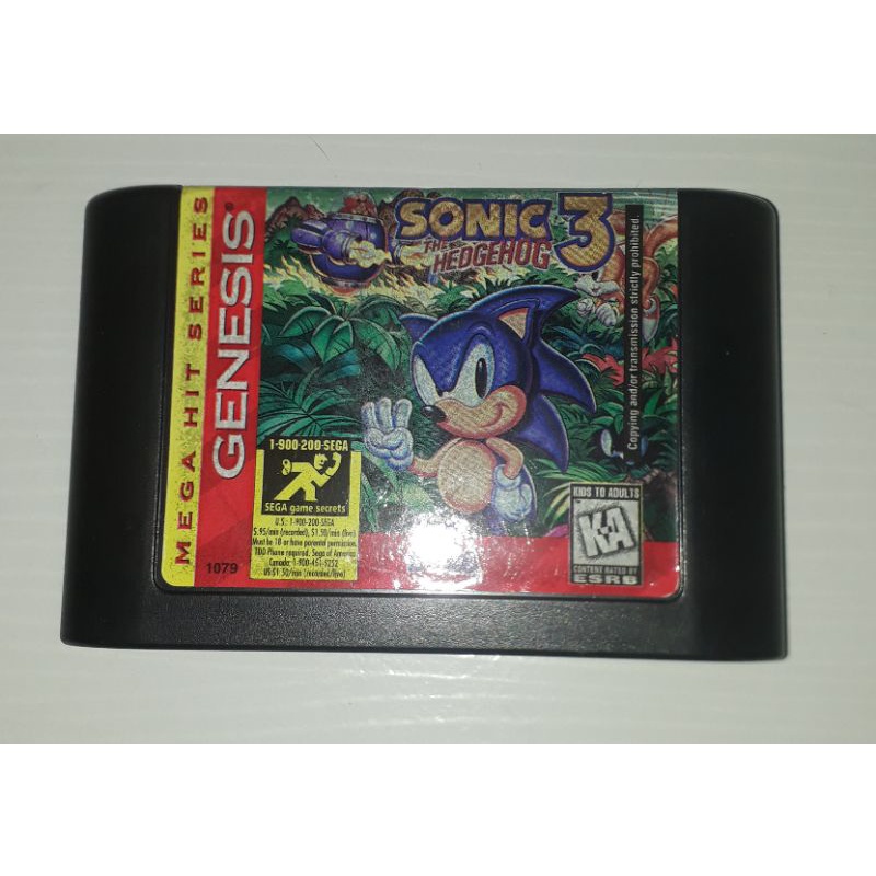 Sonic 3 Mega Drive Original | Shopee Brasil