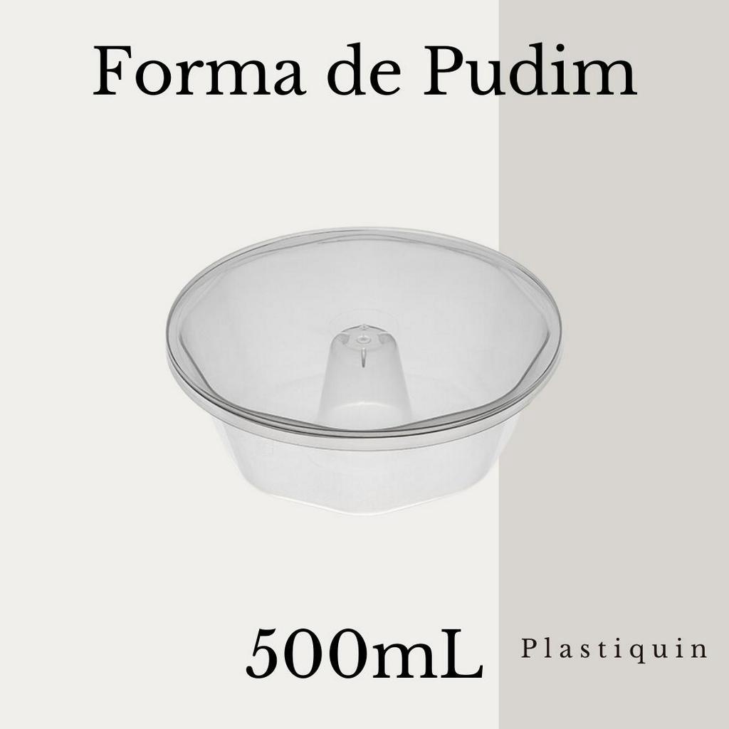 Forma para Pudim Forneável Com Tampa 500ml  -  06/12/18 unidades