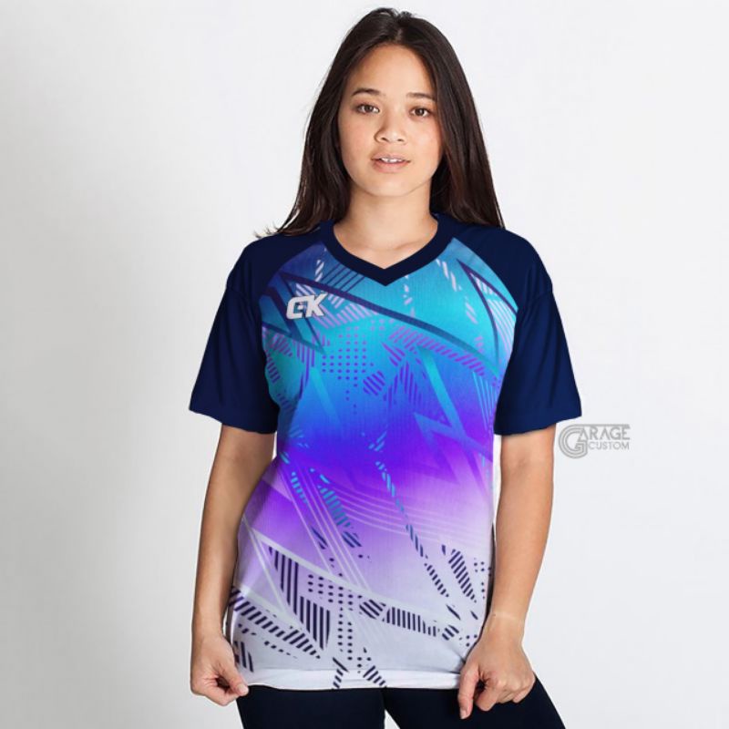 Camisetas Esportivas Femininas T-Shirt De Voleibol Feminina Roupas BADMINTON PREMIUM Importada JERSEY Impressão Treiname