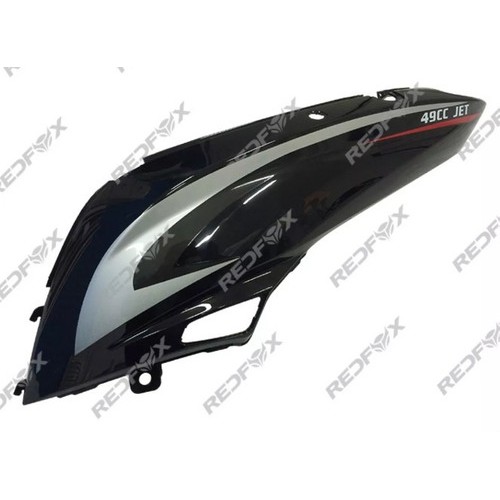 Rabeta C/ Faixas Shineray Jet 50 Preta Lado Esquerdo
