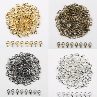 fecho lagosta para Bijuteria - artesanato - prata + dourado + grafite + ouro velho 10mm  100 peças em Oferta na Shopee