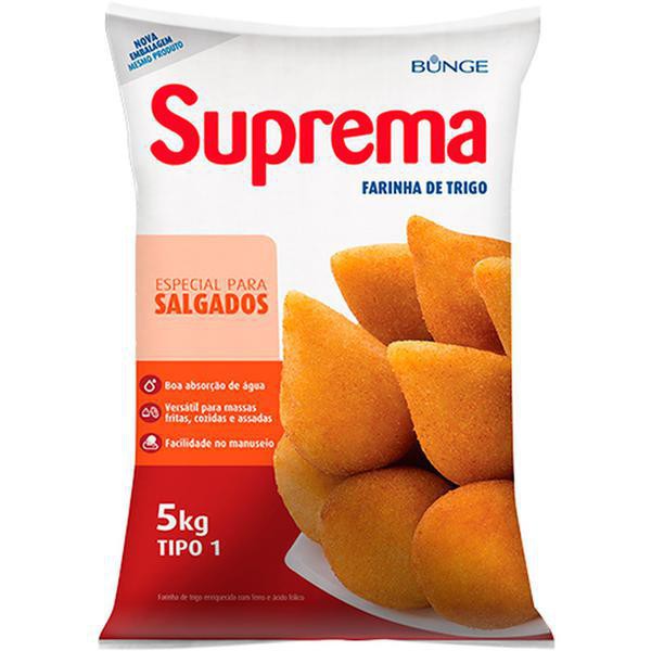 Farinha de Trigo Especial para Salgados Suprema Bunge 5kg em Oferta na Shopee