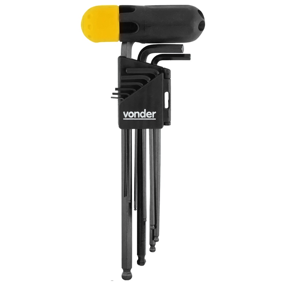 Jogo de Chaves Hexagonais Allen 1,5 a 10 mm Vonder com 10 Peças em Oferta na Shopee