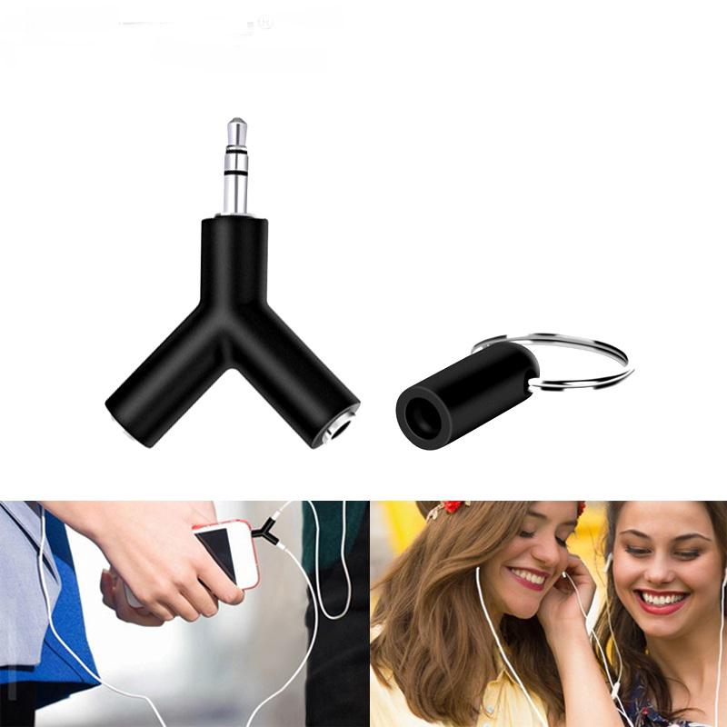 Splitter Adaptador De Fone De Ouvido Duplo Jack De 3,5mm Y-Shape Stereo
