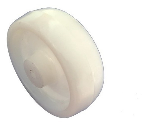 (4pçs) Roda 4pol. 412 Nylon Branco 170kg Por Roda Eixo 5/16