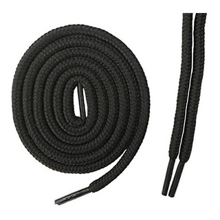 2 Pares Cadarço Tenis Infantil 0,70cm Redondo Preto ou Branco