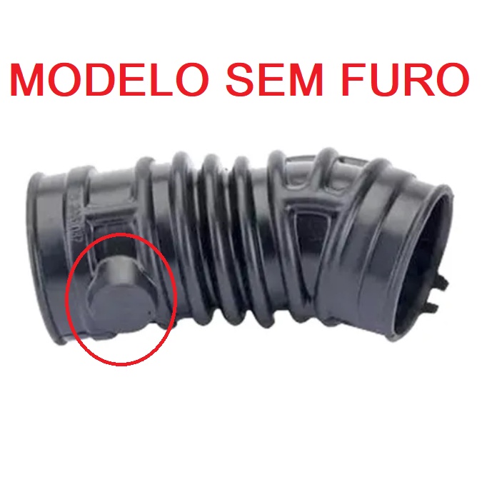 Mangueira do Filtro de Ar ao Tbi Corpo borboleta Modelo Sem Furo para Sensor Corsa Super Wind  Celta