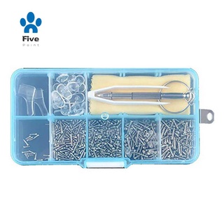 Kit De Reparo De Óculos De Sol Com Pinças De Parafusos Pinça De Fenda Mini Minúsculos Porcas Sortimento