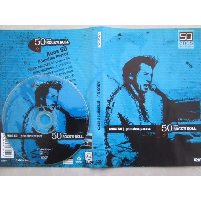 DVD / 50 ANOS ROCK'N ROLL / Anos 50 Primeiros Passos / Chuck Berry / Chubby Checker / Bill Halley And His Comets / Roy Orbison / Original . Midia Exelente Nova