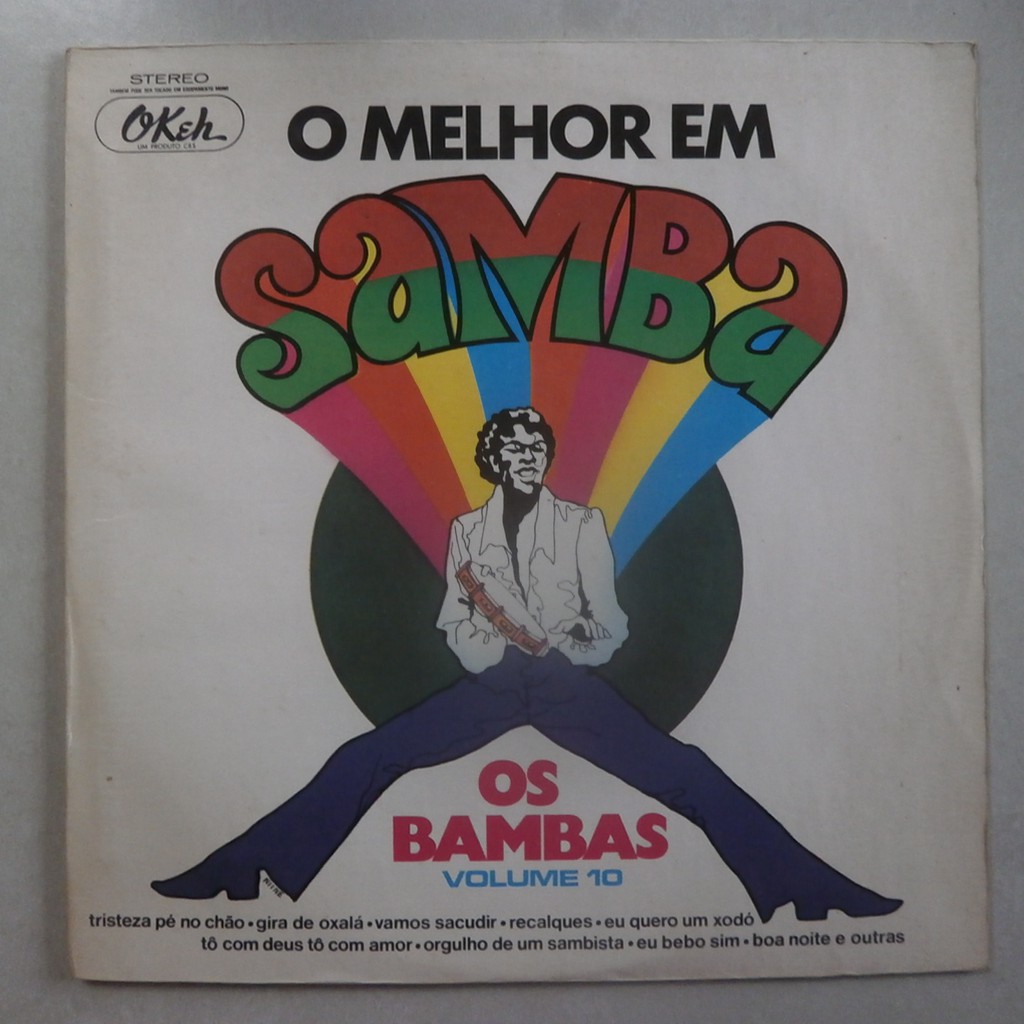 Lp Os Bambas Vol.10, O Melhor Em Samba 1973, Disco De Vinil, Vinil Okeh