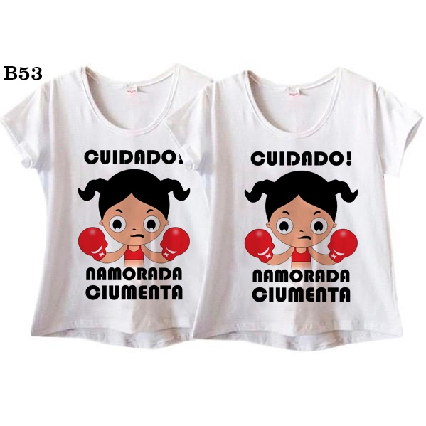 Pronoun difference Irrigation Kit 2 Camisetas Namoradas LGBT Ciumentas Casal B53 | Shopee Brasil