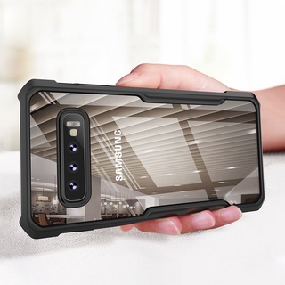 Capa Acrílica À Prova De Choque Para Telefone Samsung Galaxy S10 Pro Plus Lite S10Pro S10Lite S10Plus 4G 5G De Silicone Transparente Protetora De Tela Dura Câmera