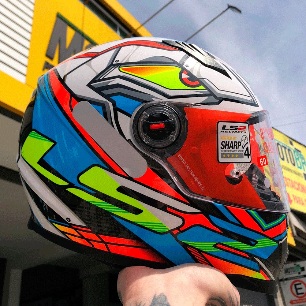 Capacete LS2 FF358 Xdron Neon Laranja