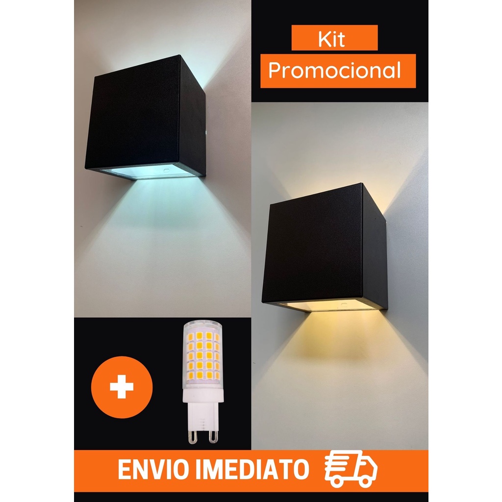 Kit 16 Arandelas Slim + Lampada Interna Externa Sol E Chuva Shopee Brasil