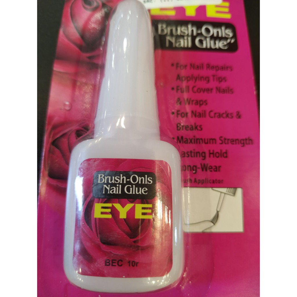 Cola Com Pincel Para Unhas Postiças Tips Acrigel Porcelana Fibra 10g em Oferta na Shopee