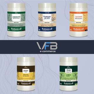 Máscara Tratamento Capilar Antifrizz Ressecados Oleosos Lisos - Capilar 1kg Bothânico Hair - Escolha Sua Linha Preferida